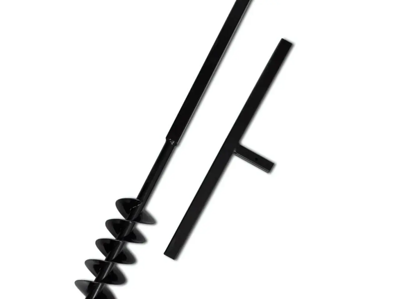 Billede 4 - Pælebor med håndtag 100 mm - 5 m, sort
