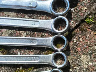 Ringgaffelnøgler / Fastnøgler (7 stk.) – 10-17 mm