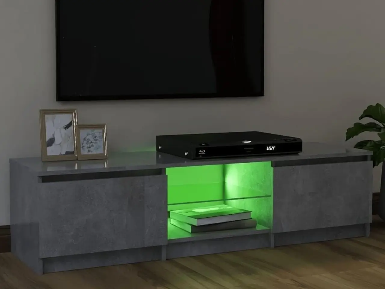 Billede 4 - Tv-skab med LED-lys 120x30x36 cm betongrå