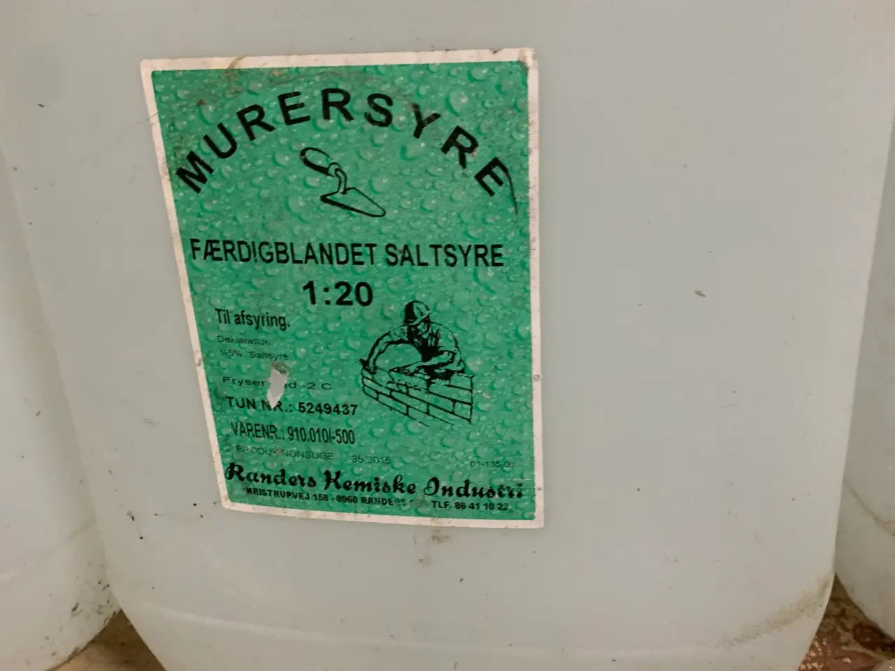 Billede 1 - mure syre 1-20