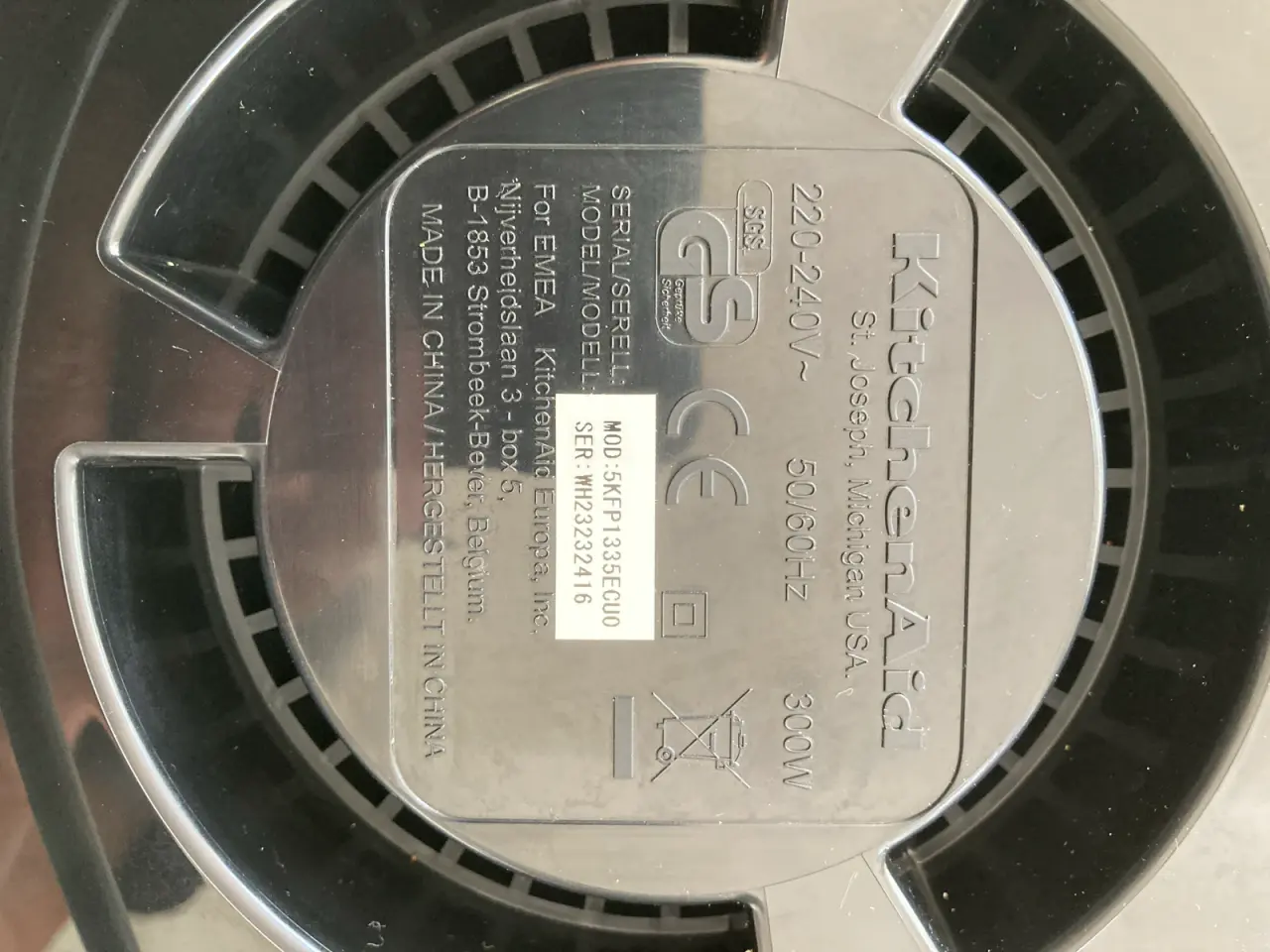 Billede 4 - Kitchenaid foodprocessor sølvgrå, næsten som ny