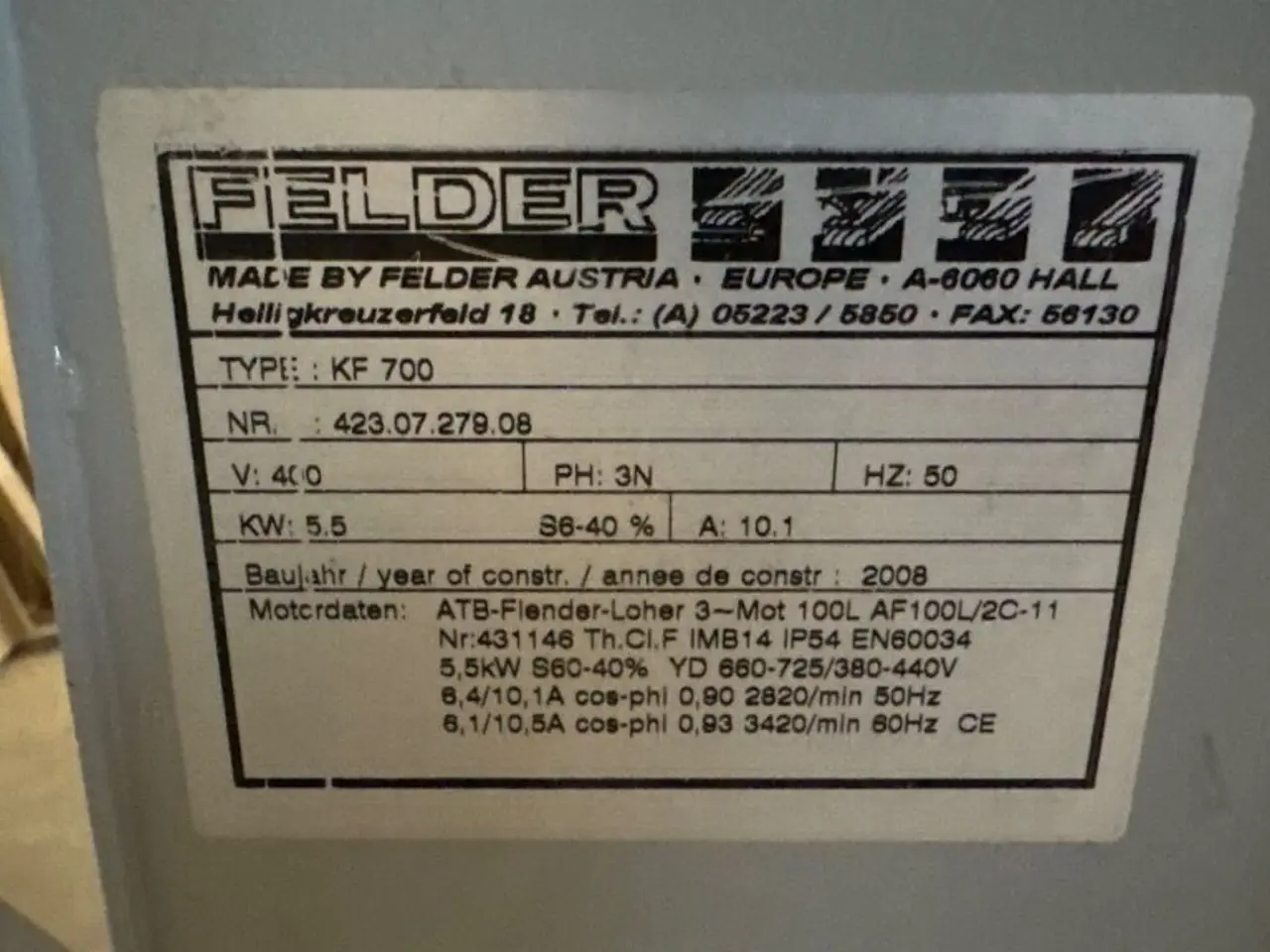Billede 5 - Felder KF700s Kombimaskine
