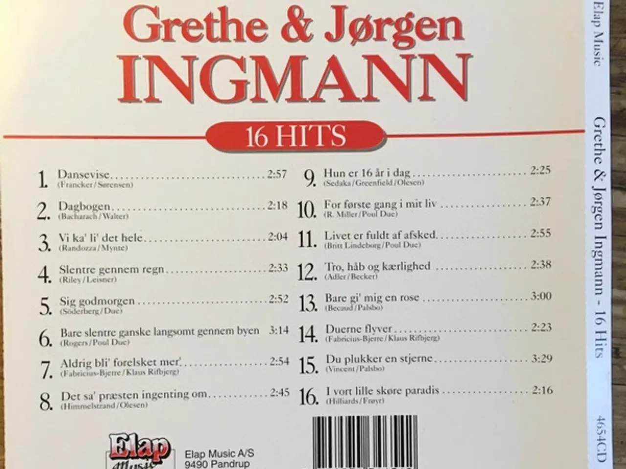 Billede 2 - Grethe & Jørgen Ingmann – 16 hits / Dansevise – CD