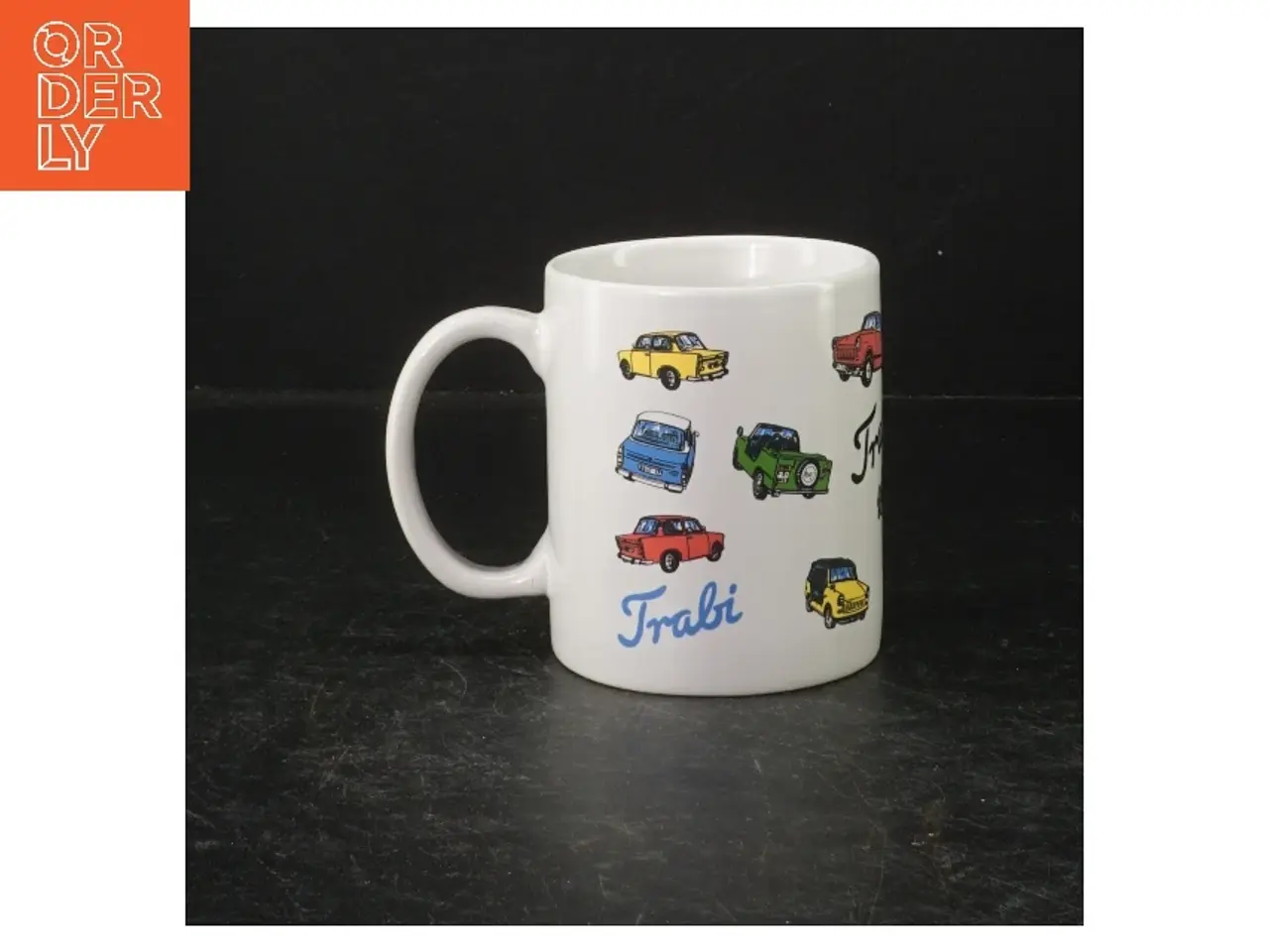 Billede 2 - Kaffekrus med bilprint (str. 9,5 cm)