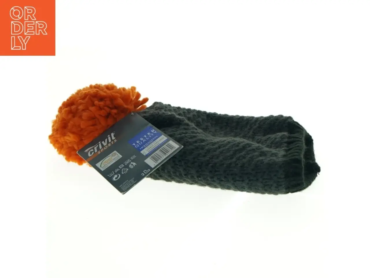 Billede 4 - Strikket hue med pompon fra Crivit (str. Ø. 19 cm)