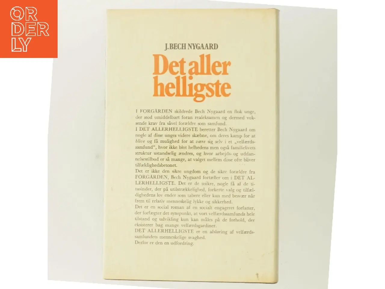 Billede 3 - Det aller helligste af J. Bech Nygaard (Bog)