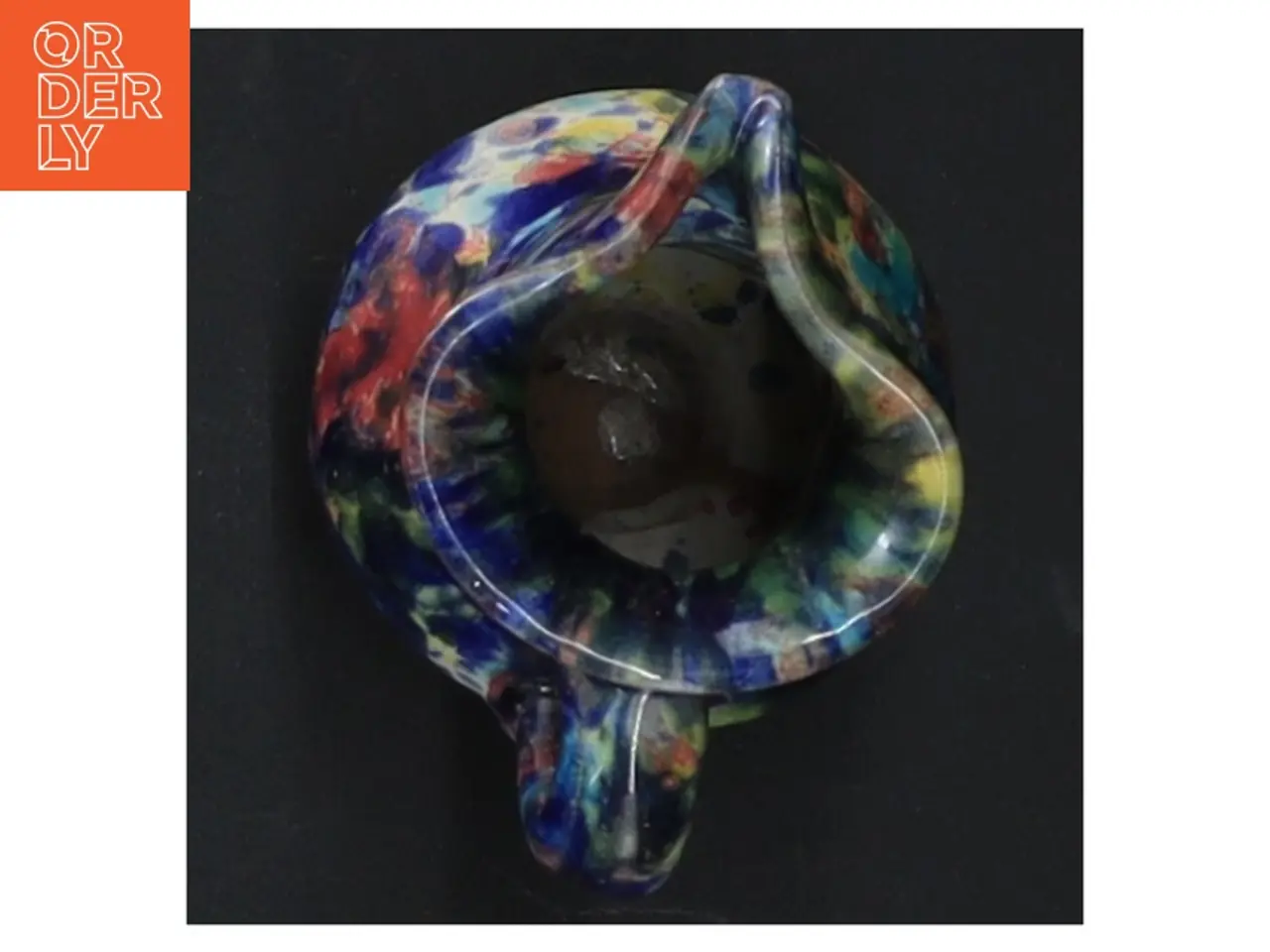 Billede 3 - Lille malet kande (str. H. 6 cm. ø. 5 cm)