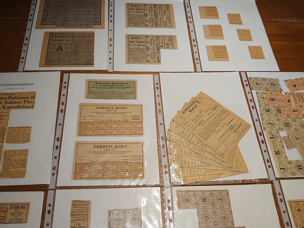 Billede 3 - Stor samling Rationeringsmærker. 1939-52