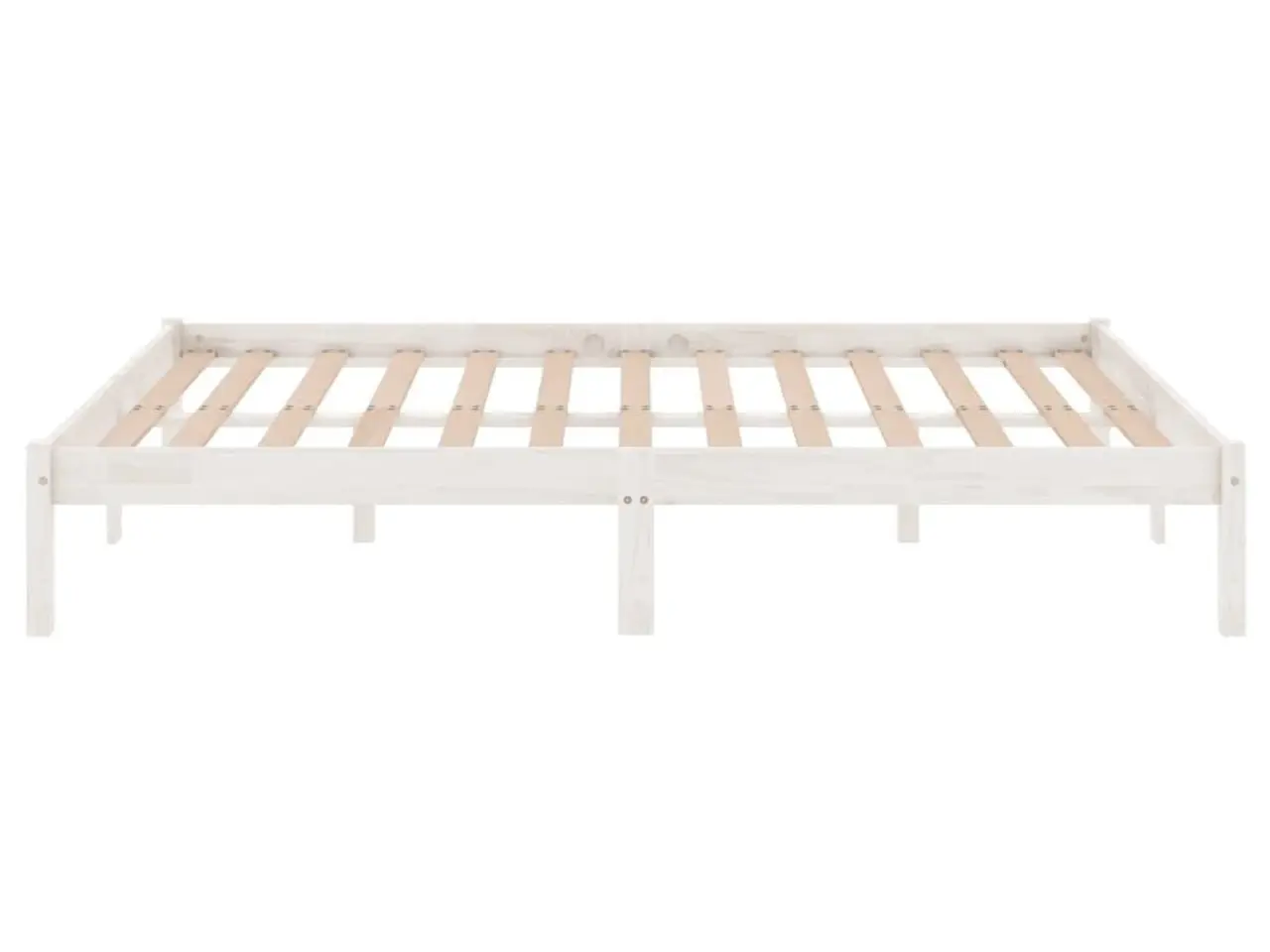 Billede 5 - Sengestel 180 x 200 cm i massivt fyrretræ - hvid