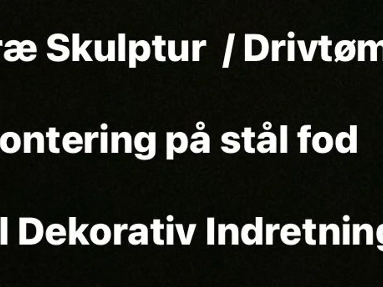 Billede 5 - Dekorativ Træ Skulptur 