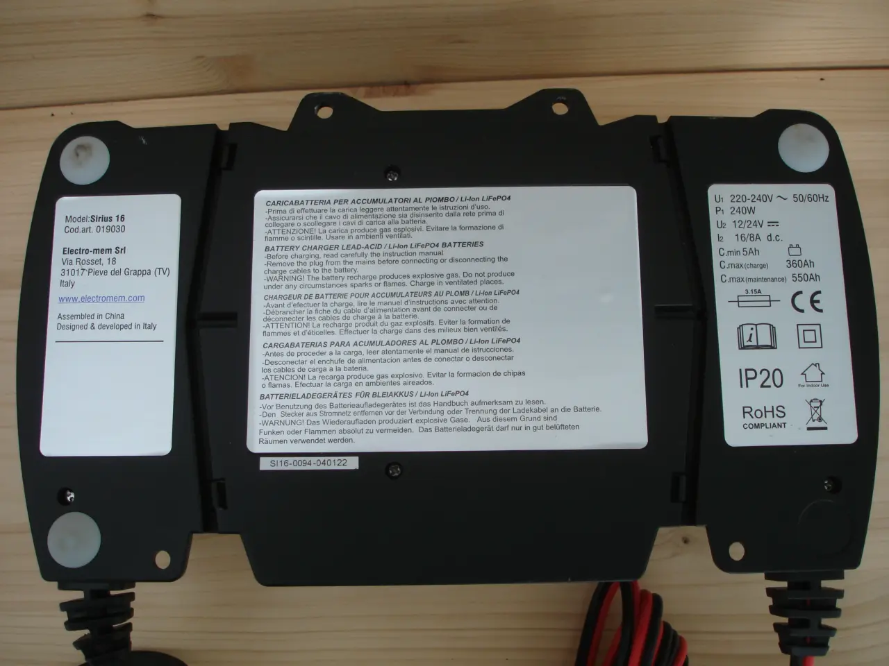 Billede 5 - Electronic Battery Changer 12/24Volt 16/8Amp