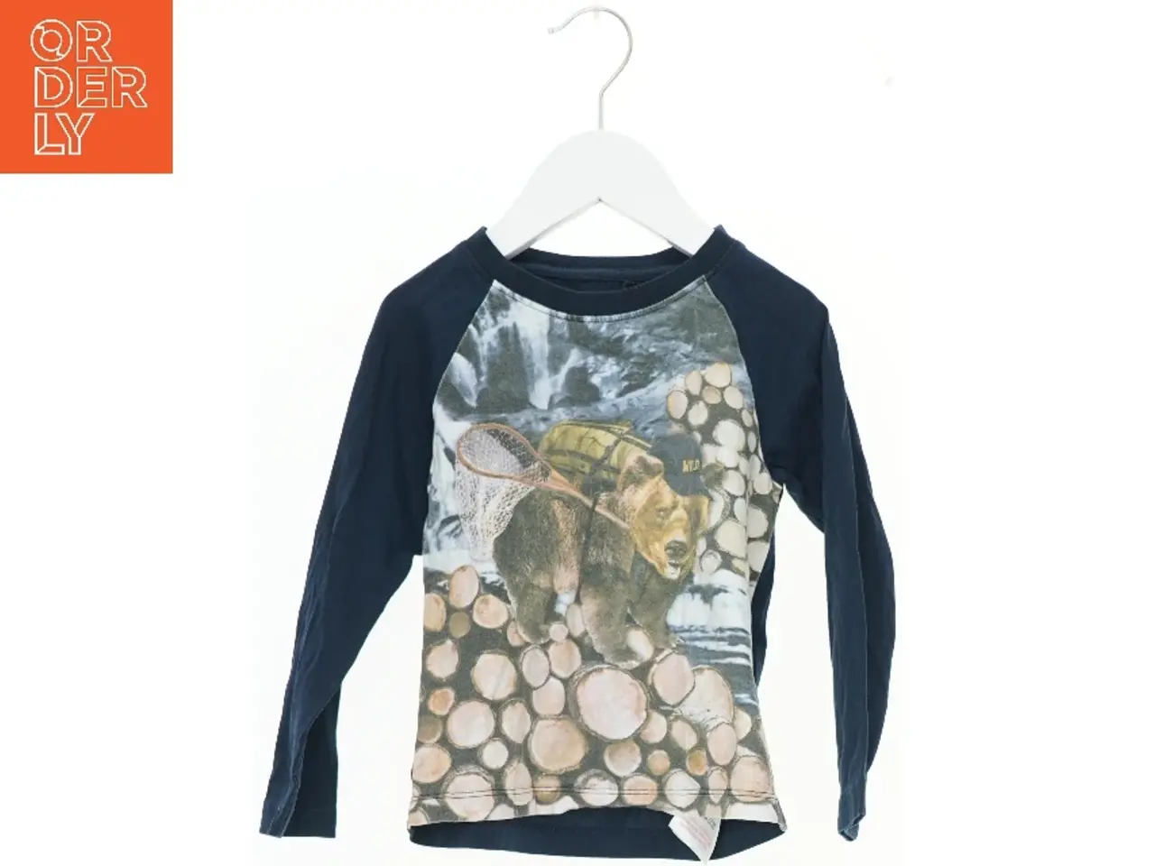 Billede 1 - Langærmet bluse med bjørneprint fra Me Too (str. 98)