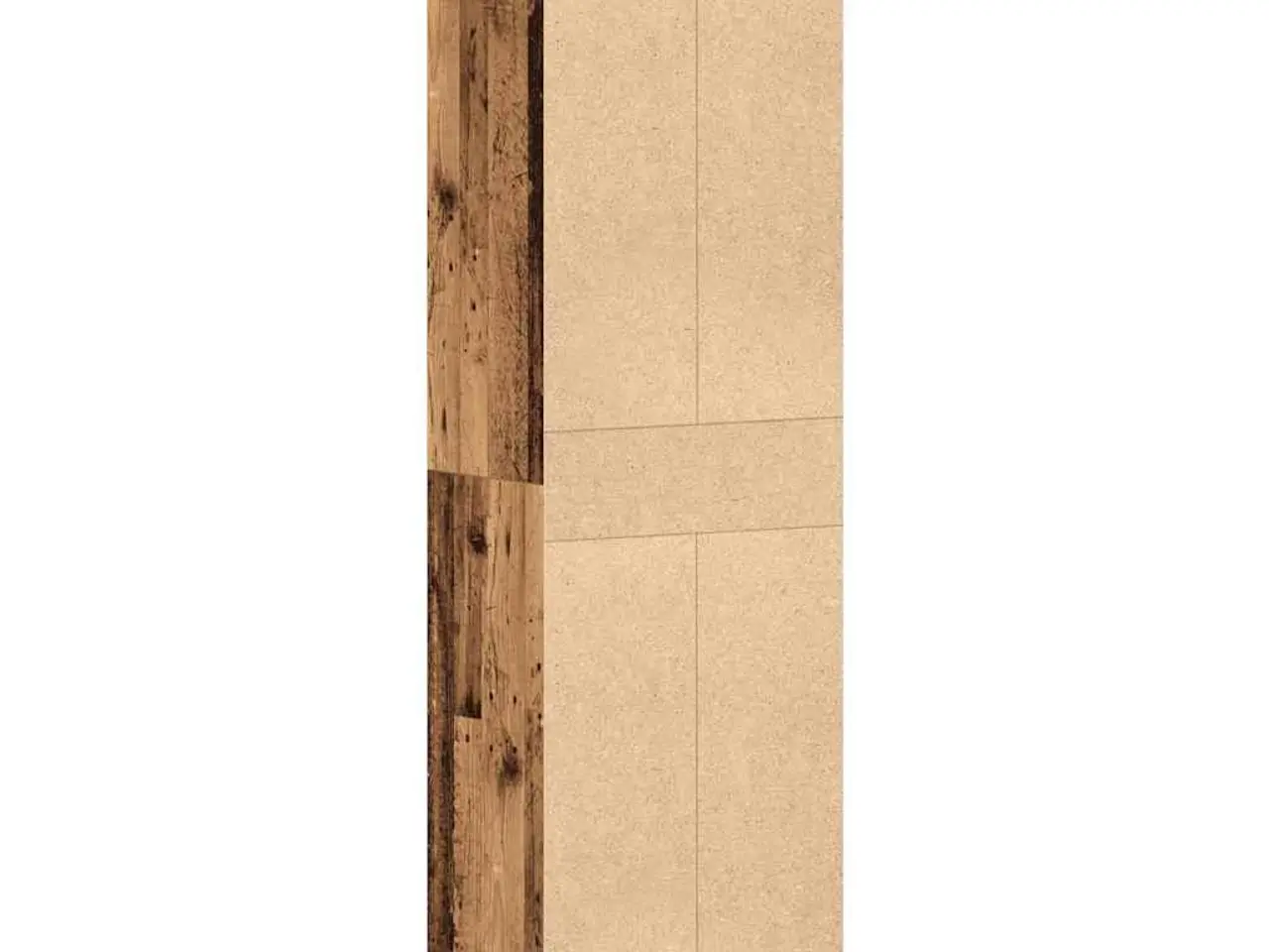Billede 7 - Skoreol 54x34x183 cm konstrueret træ gammelt træ-look