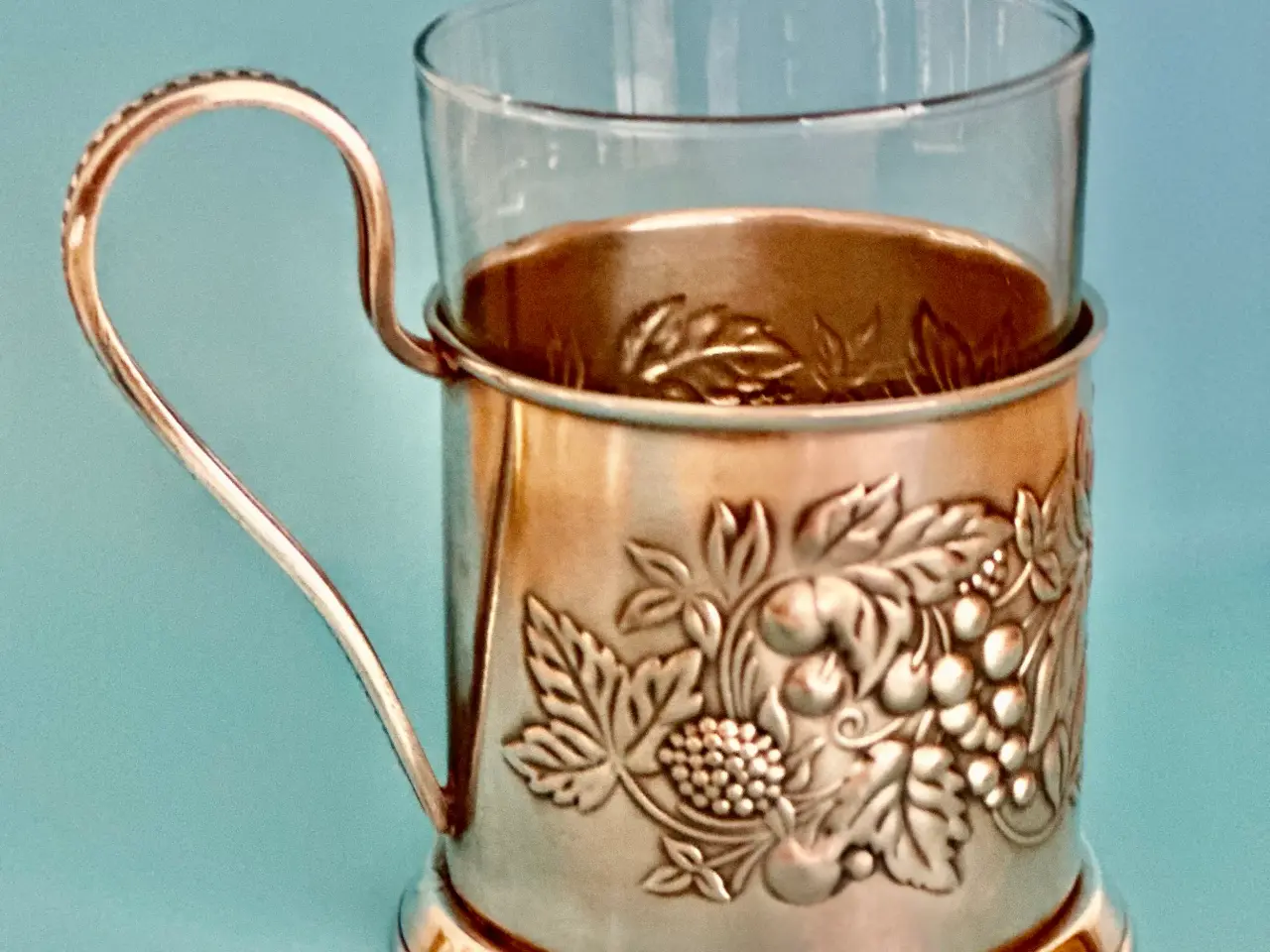 Billede 6 - Tre vintage te glas med glasholdere fra USSR