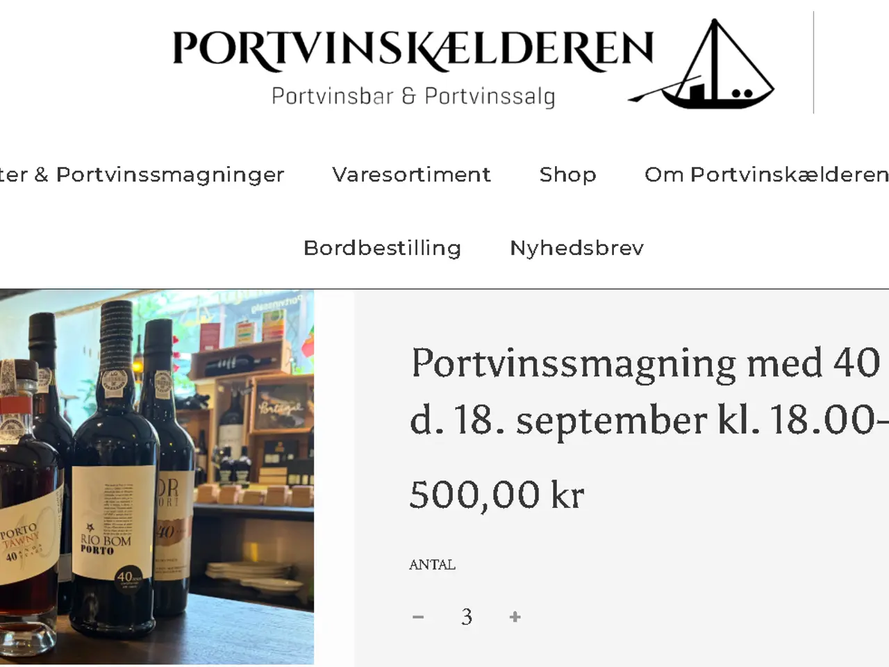Billede 1 - Billetter til portvinssmagning i Haderslev