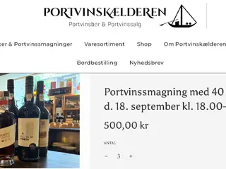 Billetter til portvinssmagning i Haderslev