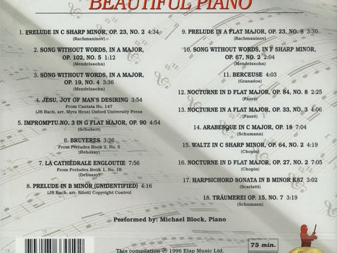 Billede 2 - Michael Block (4)… – Beautiful Piano – CD