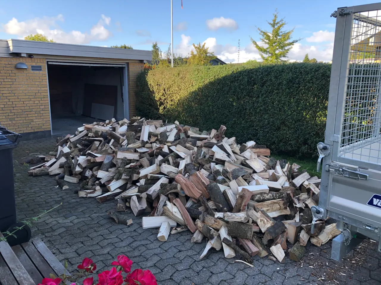 Billede 3 - Fyrringsklart brænde af bøg eller ask