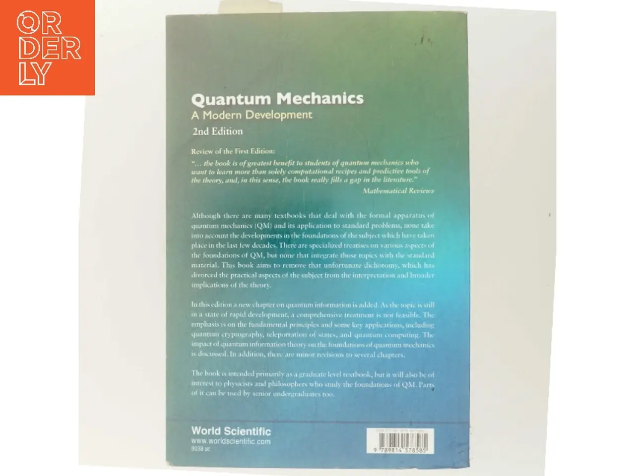 Billede 3 - Quantum mechanics : a modern development af Leslie E. Ballentine (Bog)