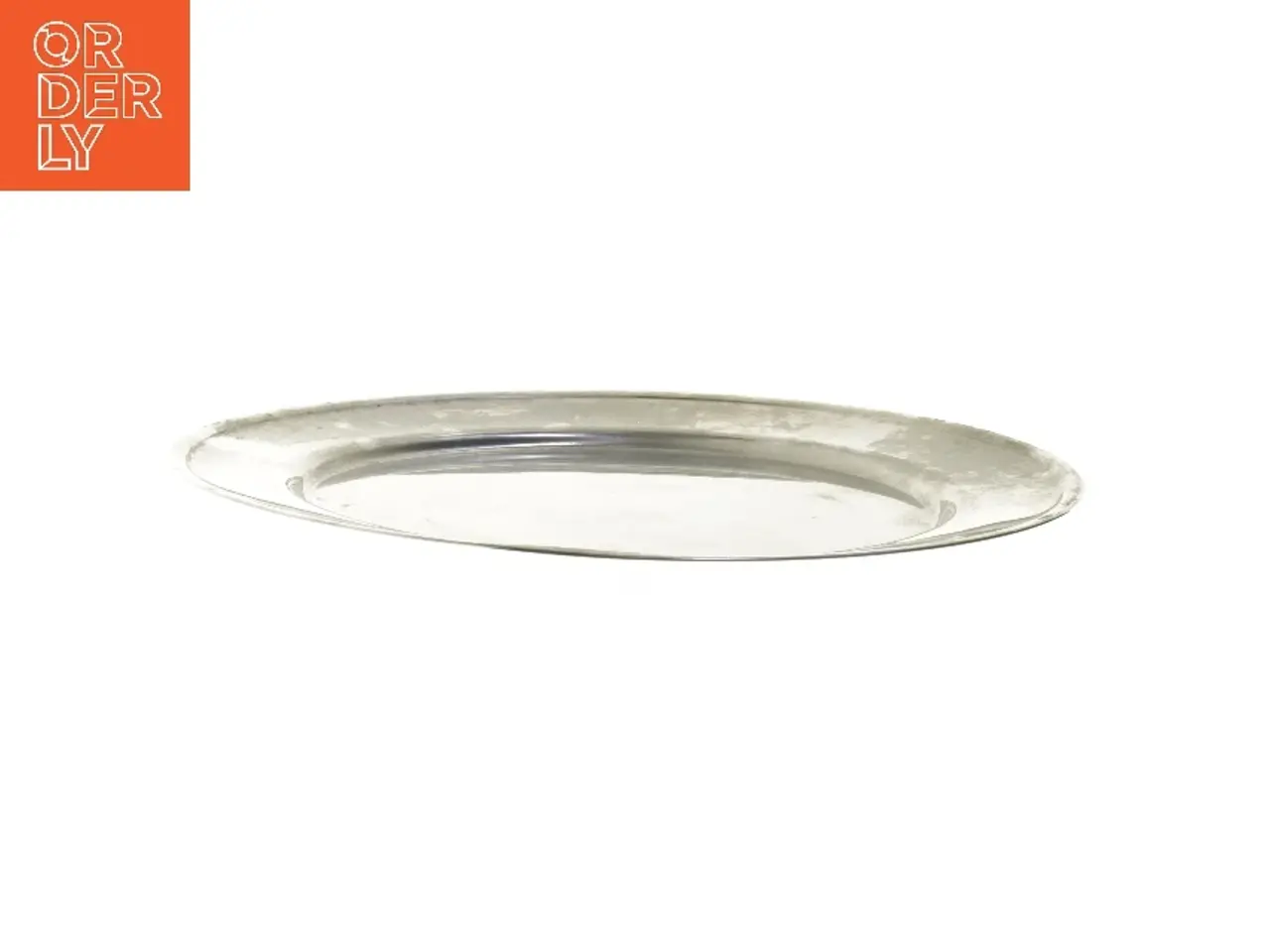 Billede 2 - Rund metalbakke/stålfad (str. Ø 37,5 cm)