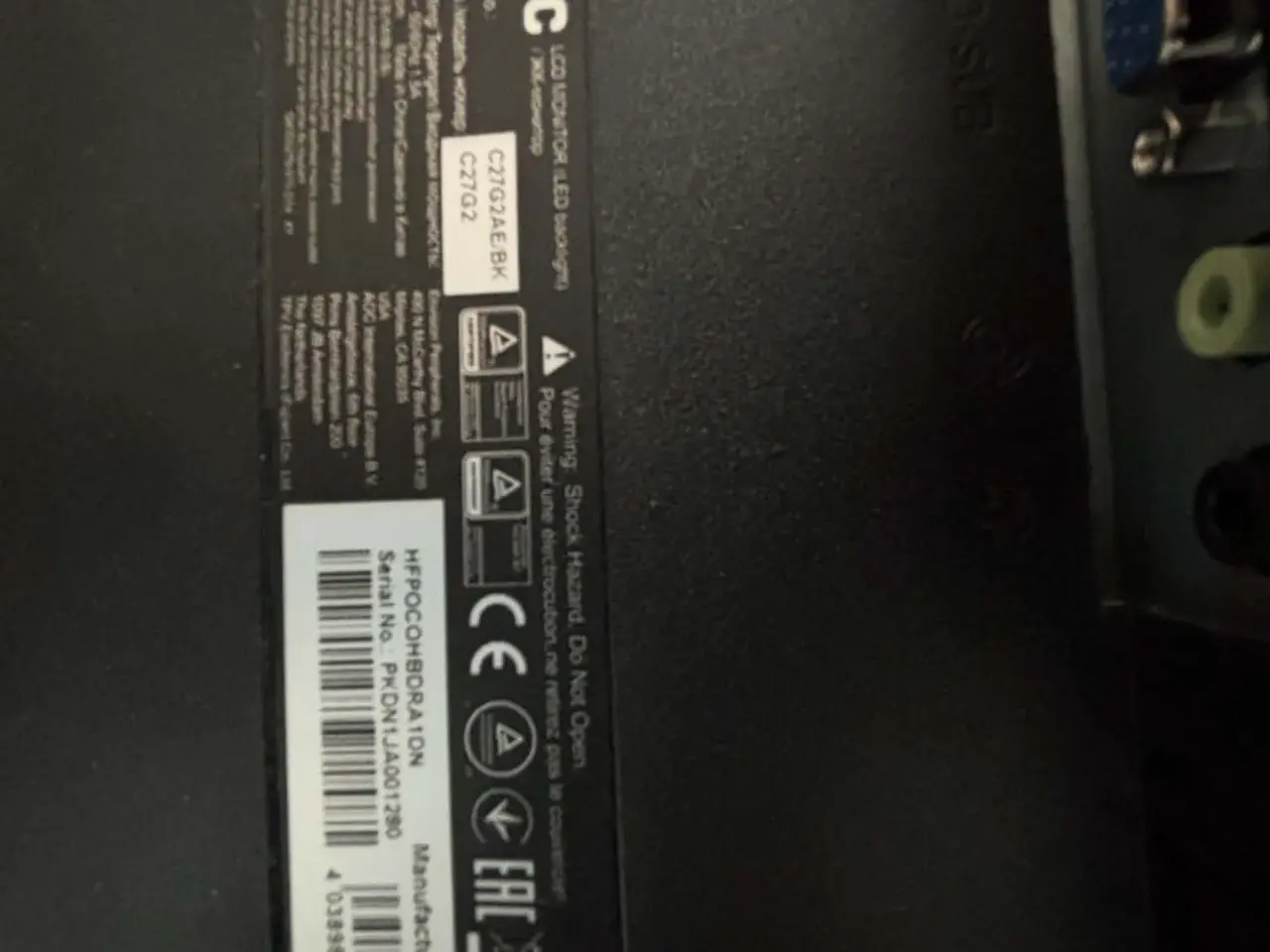 Billede 2 - AOC LED skærm 27" 