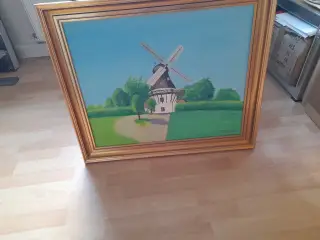 Maleri af Egeskov Mølle.