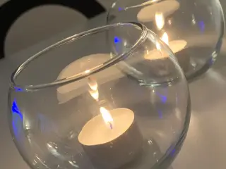 Fyrfadsstager klar glas