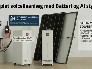 11kw solceller. 32 kwh batteri. 12kw Deye inverter
