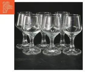 Sæt med 6 små snapseglas (str. 10 cm. 6 styk)