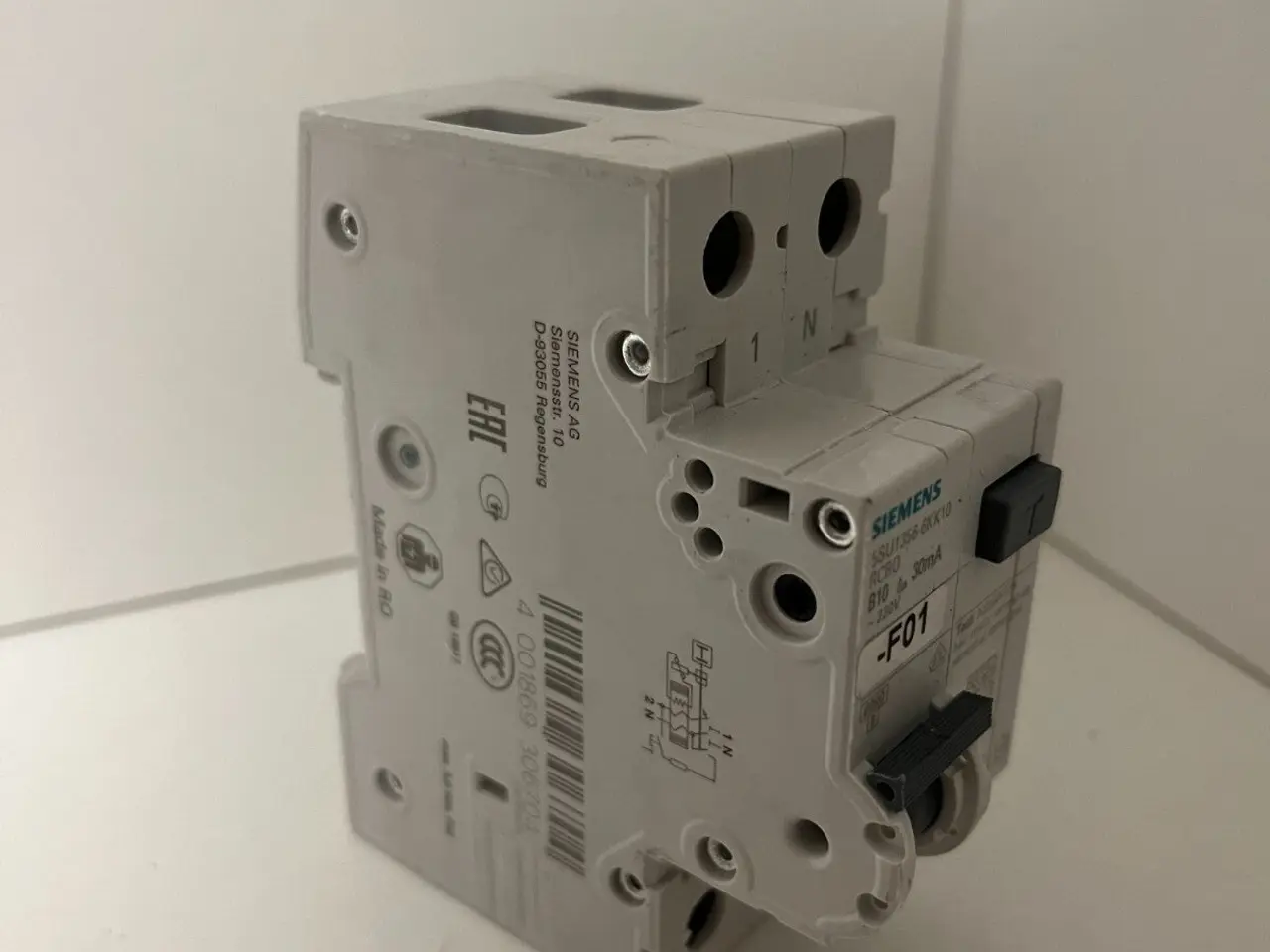 Billede 3 - Siemens RCBO 5SU1356-6KK10 B10 30mA Residual -