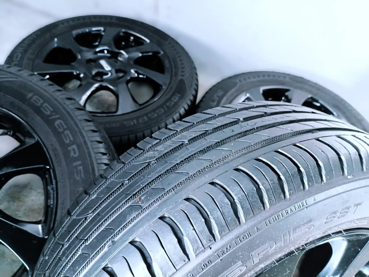 Billede 7 - 4x100 15" ET50 nav 67,5ø CMS sommersæt inkl.TPMS