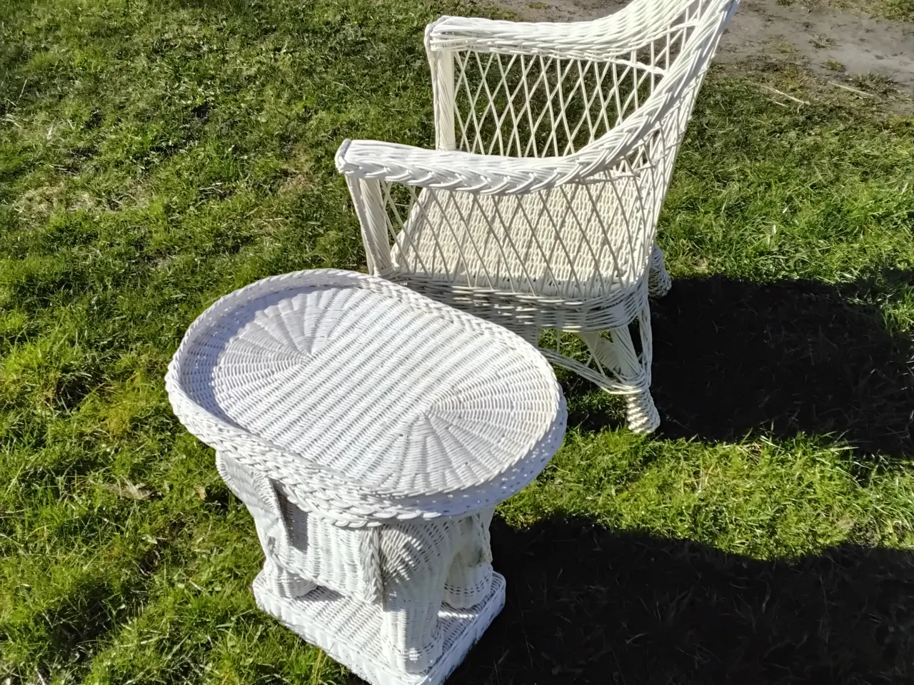 Billede 4 - Bambus vintage kurvestol i super god stand