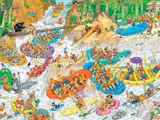 Puslespil | Jan Van Haasteren | Wild Water Rafting