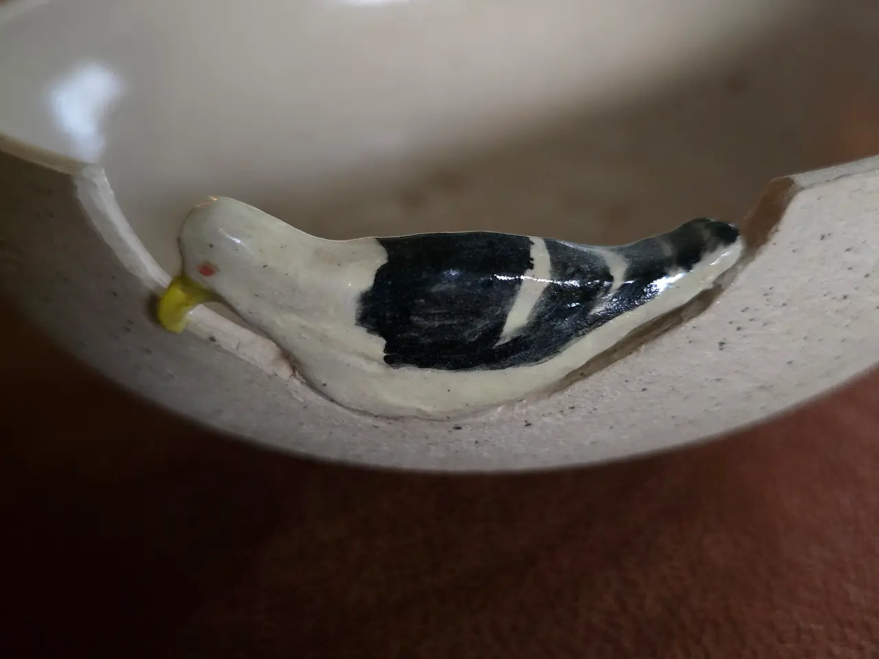 Billede 4 - Smuk unika-stentøjsskål med fugl af Doris Anette N