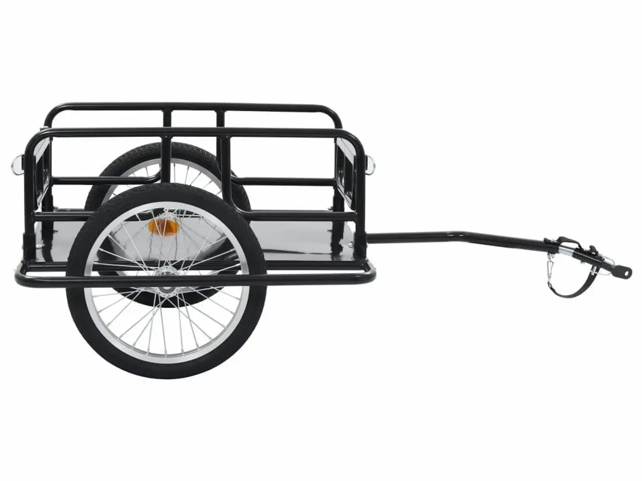 Billede 2 - Cykelanhænger 130 × 73 × 48,5 cm - stål, sort