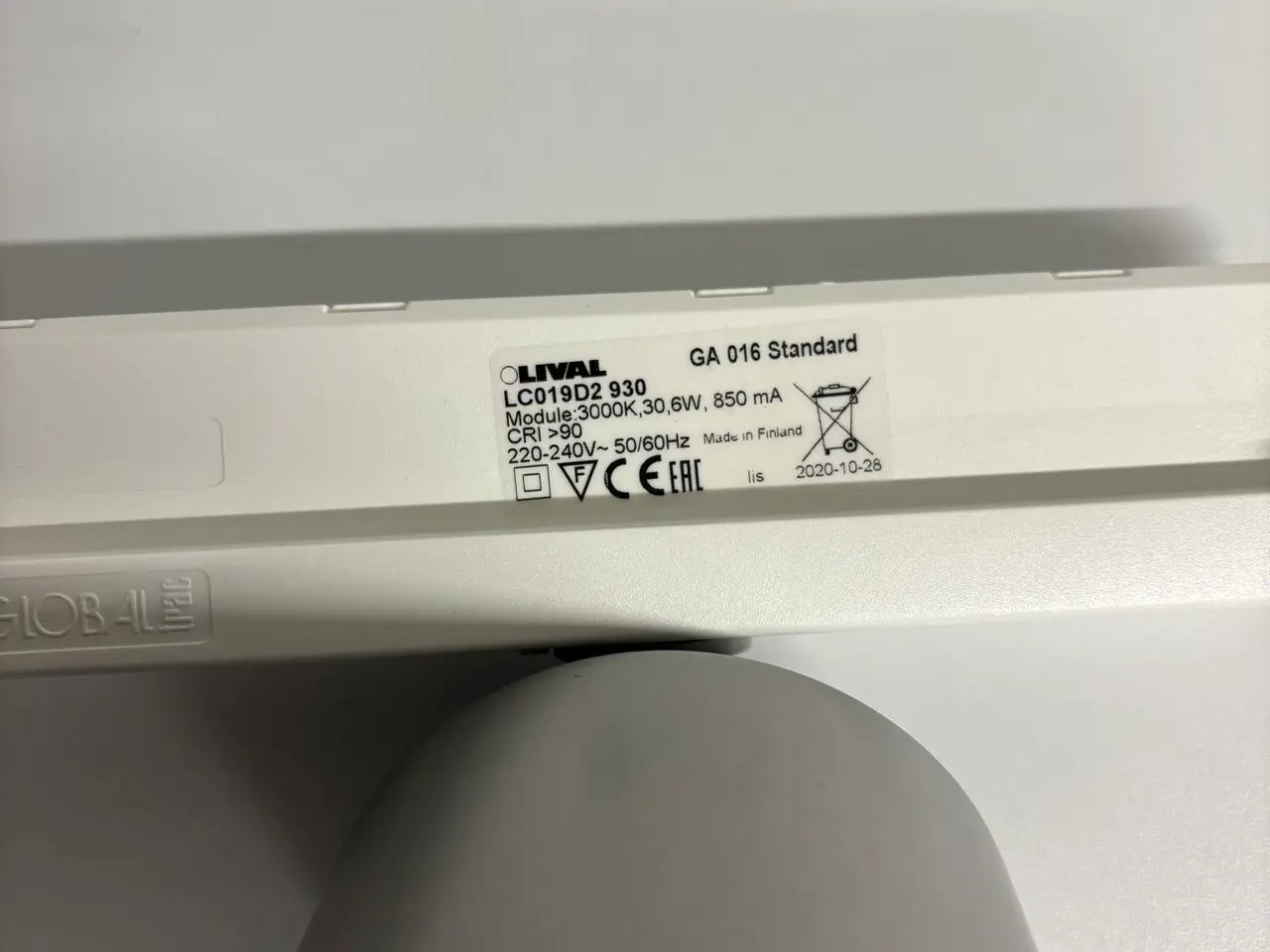 Billede 3 - Spot 3F Standard LED 930 BBL 850 mA FL grå