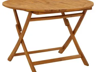 Foldbart havebord 110 cm massivt akacietræ