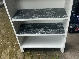Garage reol i hvid. 2 hylder