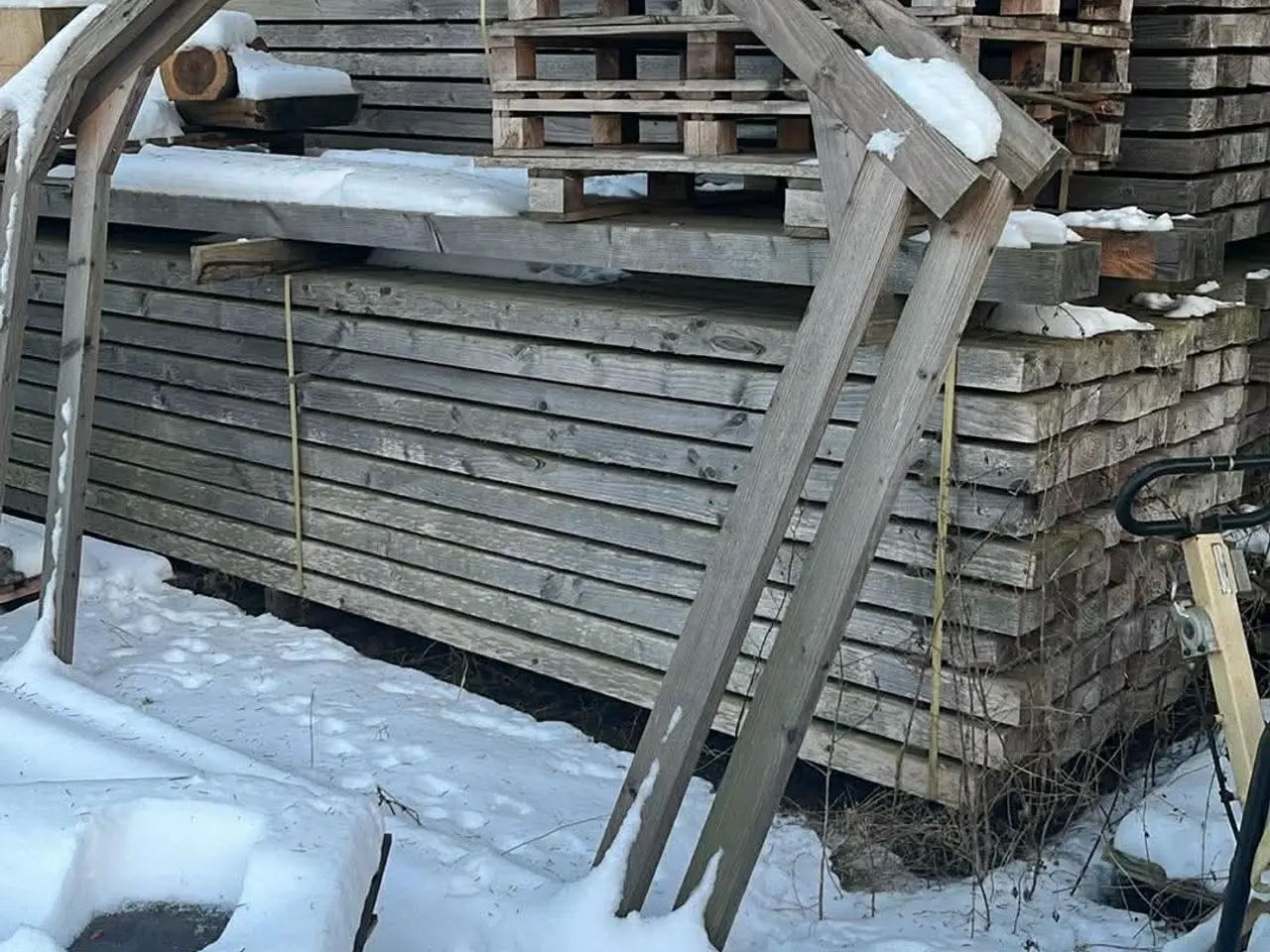 Billede 2 - Spærtræ Der ligger 630 meter 3x6”