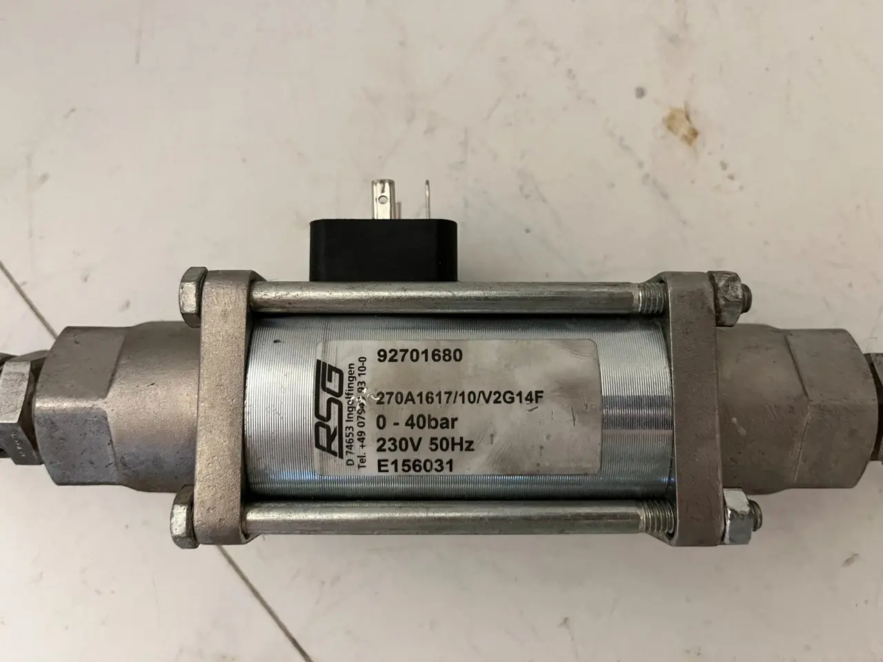 Billede 2 - RSG 270A Coaxial magnetventil 0–40bar 230V 1/2"