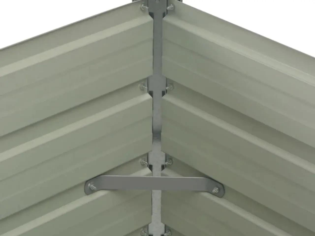 Billede 4 - Hævet plantekasse 100×100×77 cm - galvaniseret stål, antracitgrå