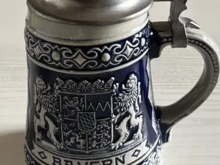Keramikkrus med tin låg, Bavaria Bayern