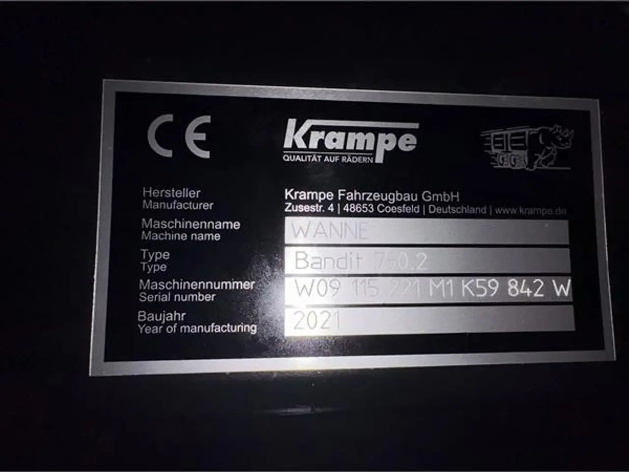 Billede 16 - Krampe BANDIT 750.2 Båndvogn med LS