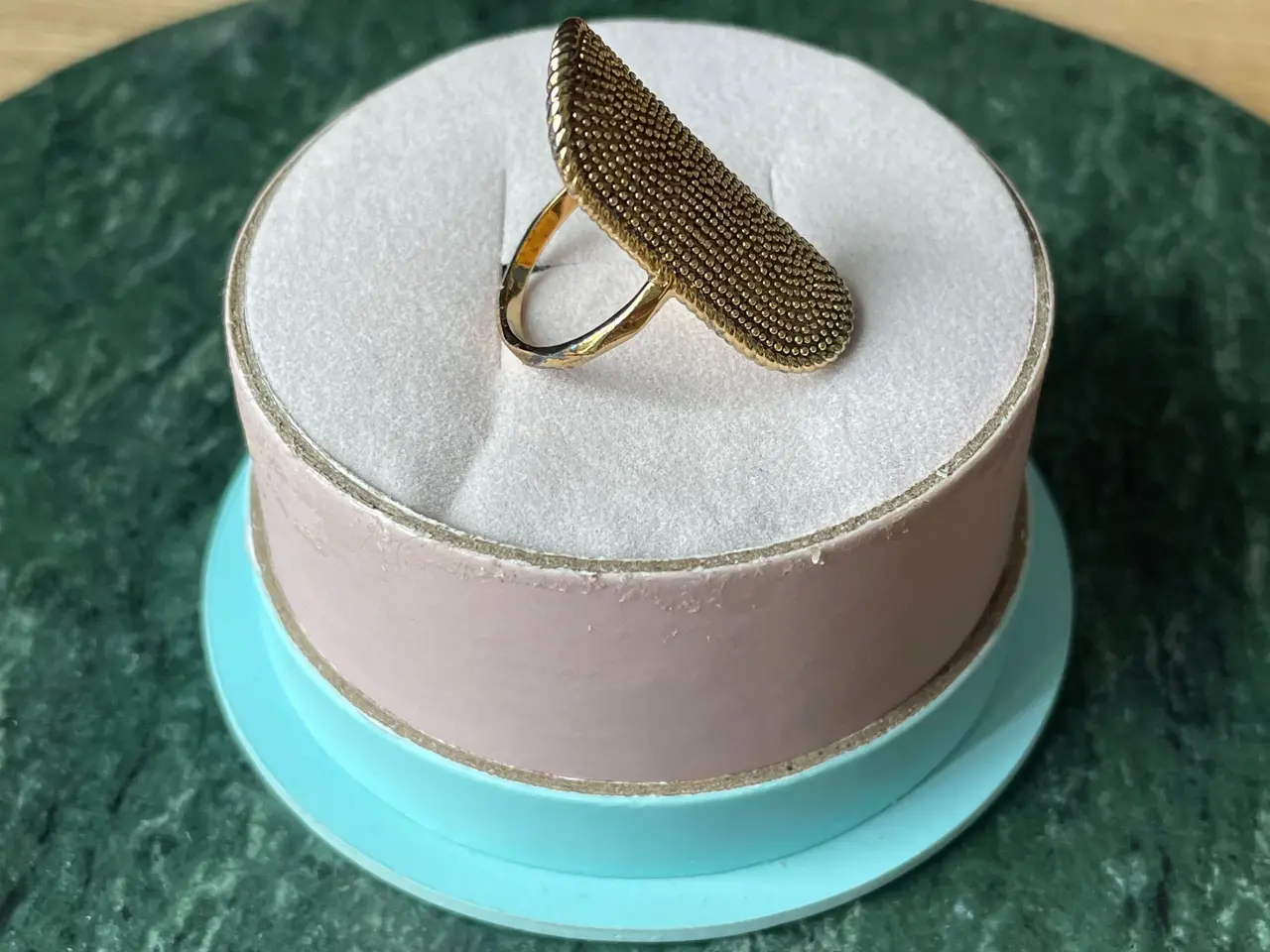 Billede 3 - Carré Jewellery forgyldt ring