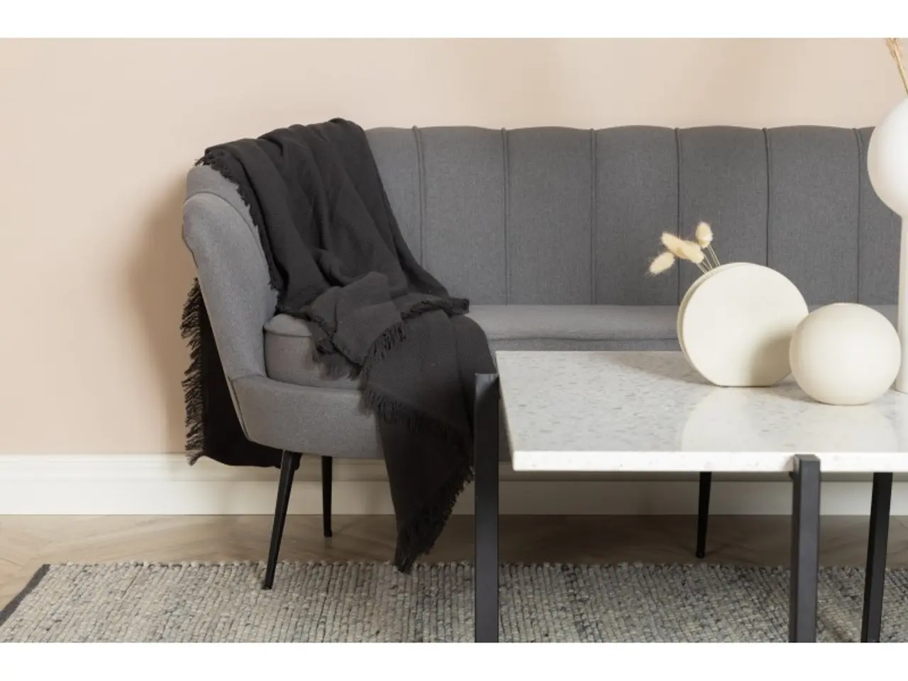 Billede 5 - Calais 3 personers Sofa - Grå stof