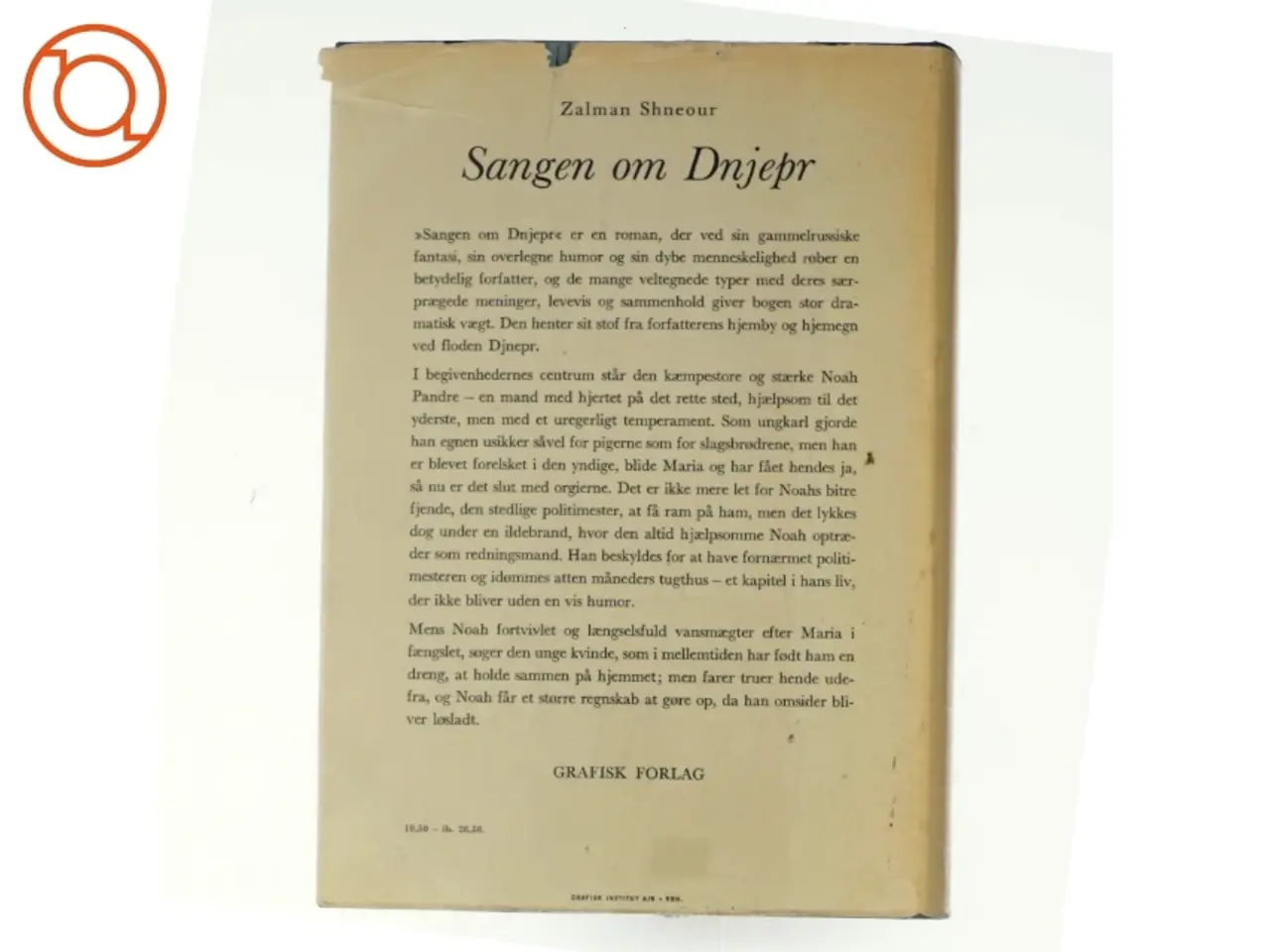 Billede 3 - Sangen om Dnjepr Zalman Shneour (Bog)