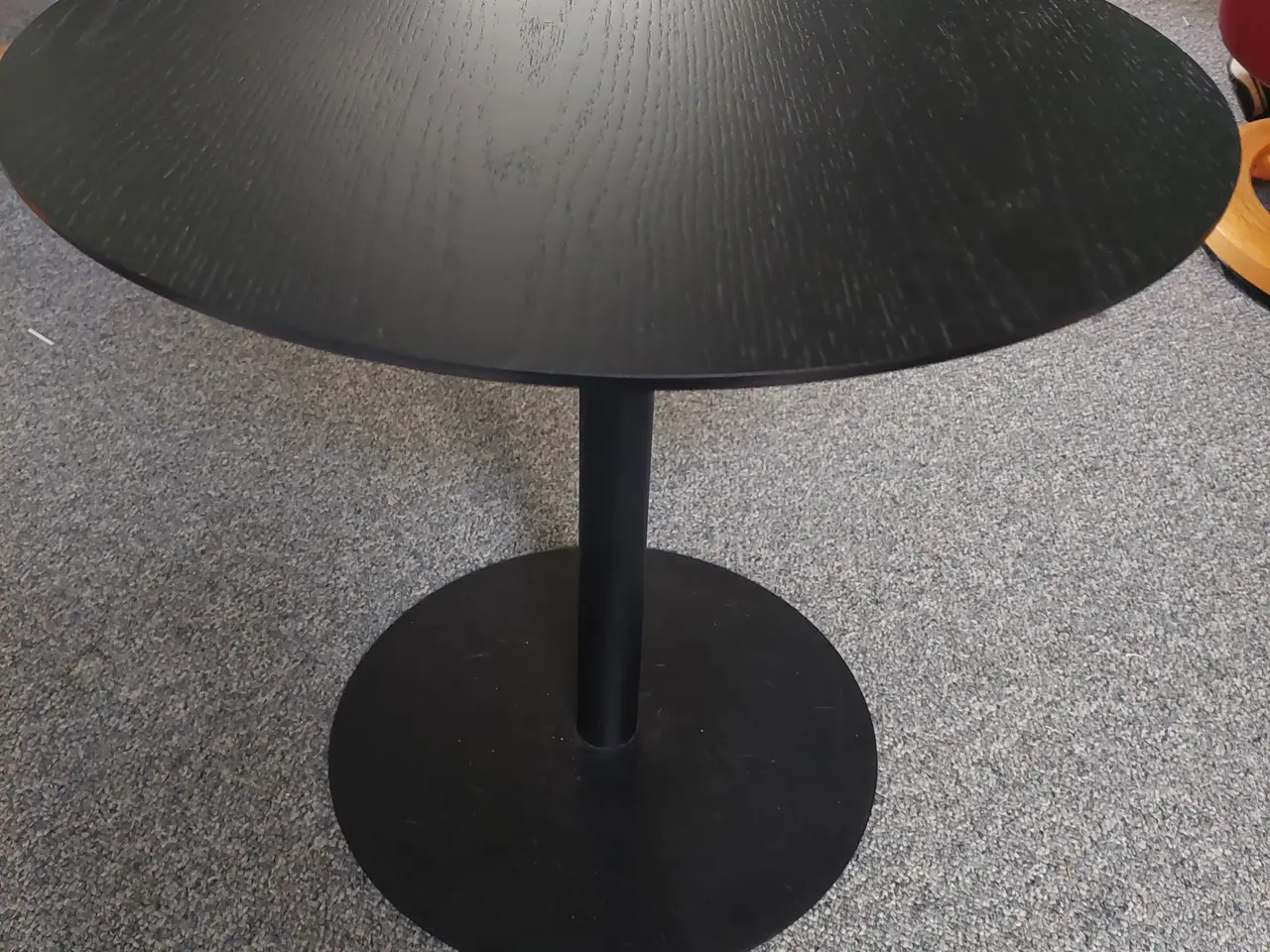 Billede 5 - sort farve træ  bord med metal stel