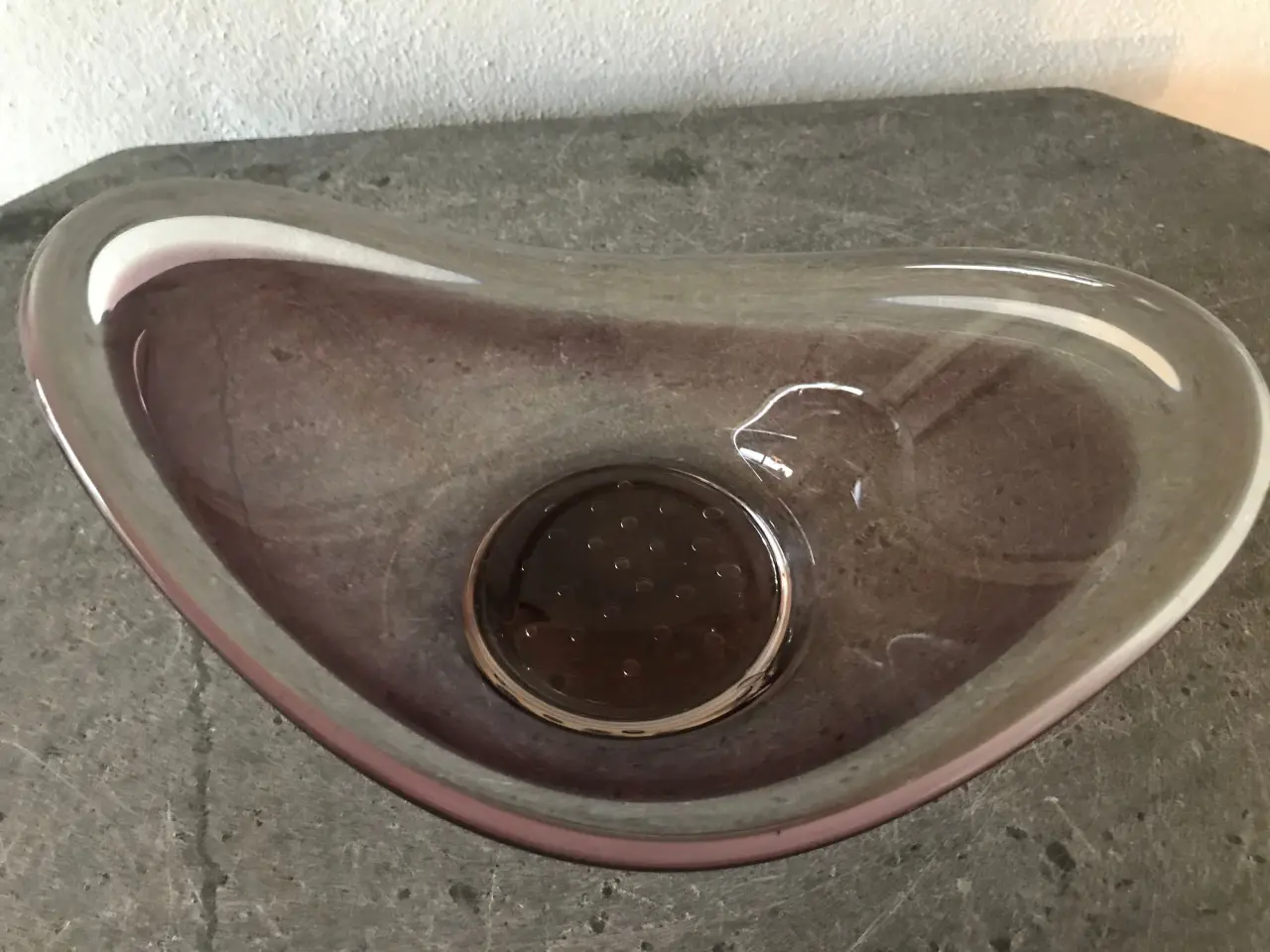 Billede 3 - Glasskål / Glas kunst (Homegaard?)