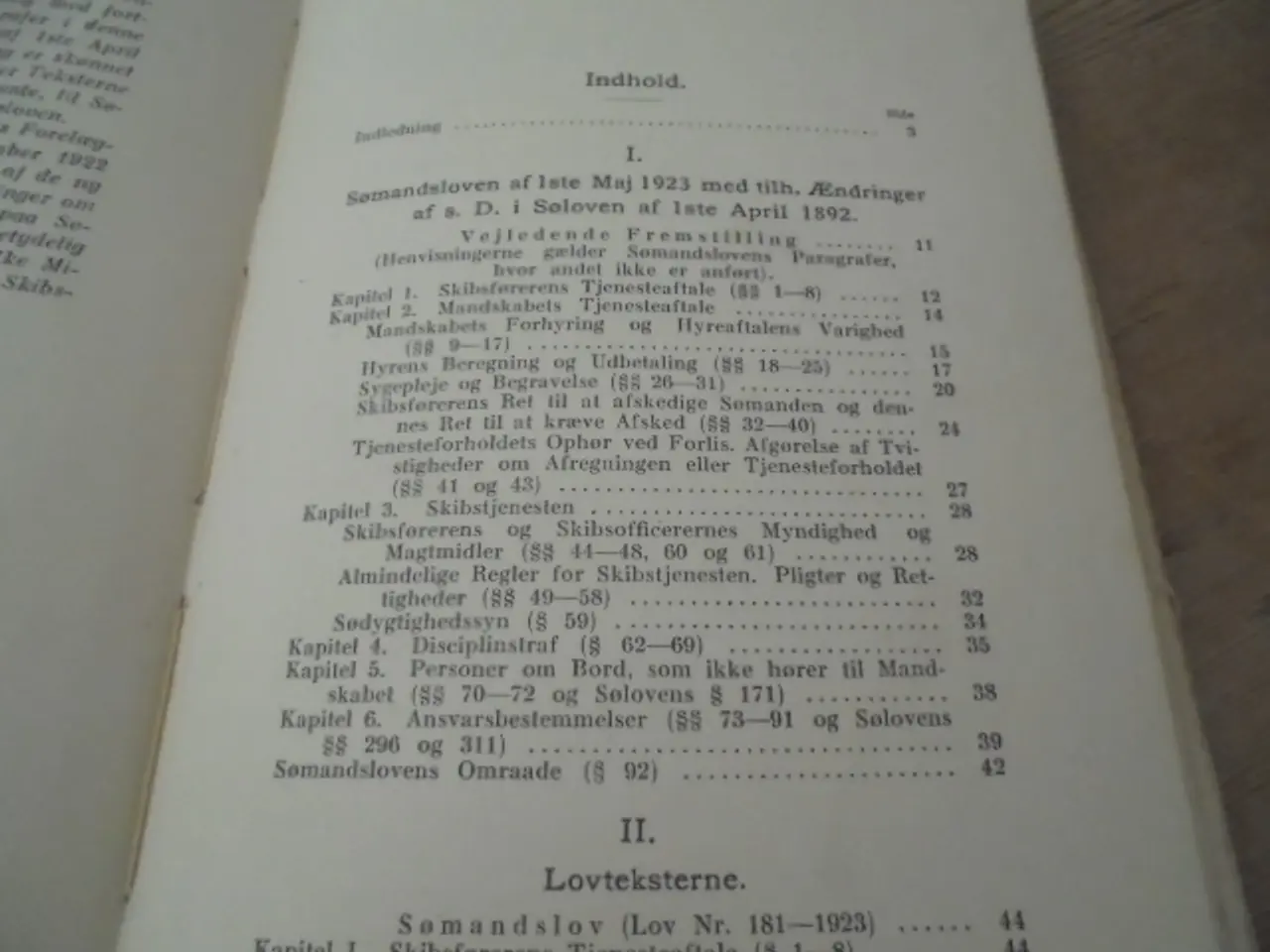Billede 3 - Sømandsloven af 1ste maj 1923