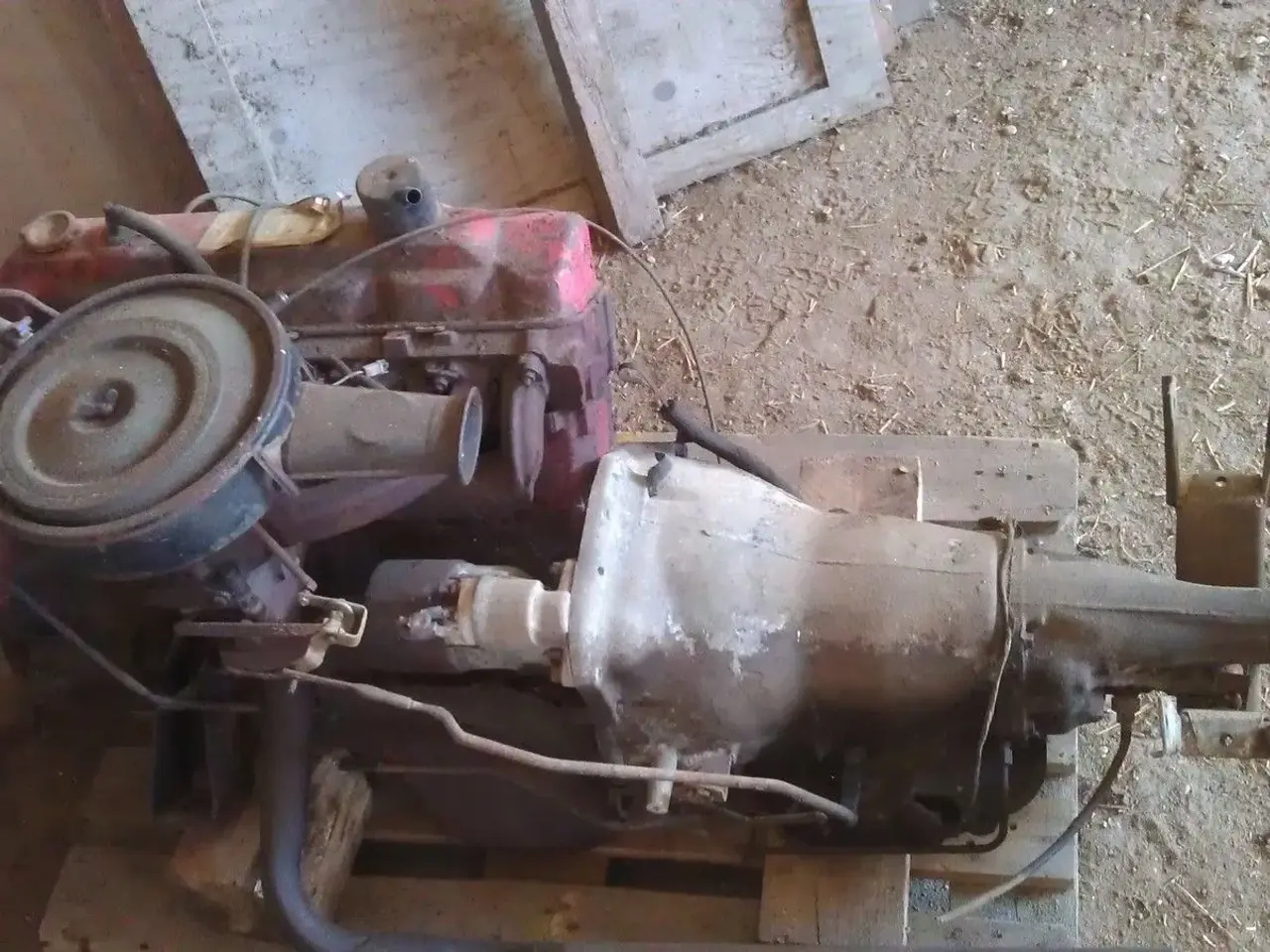Billede 1 - Motor og gearkase, dodge tradesmann